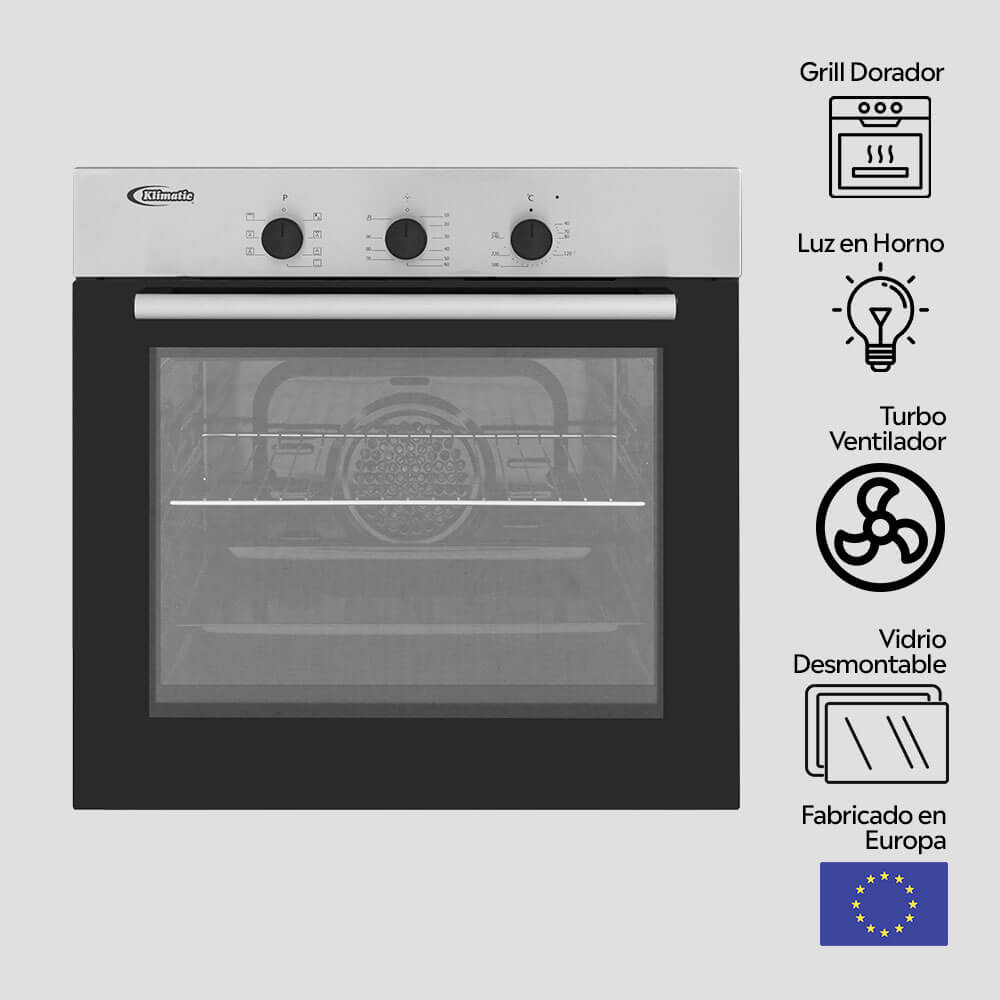horno eléctrico empotrable modelo hkt600-pix marca klimatic,