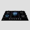 encimera de cocina a gas glp y gn de 5 hornillas modelo trevi 90 marca klimatic