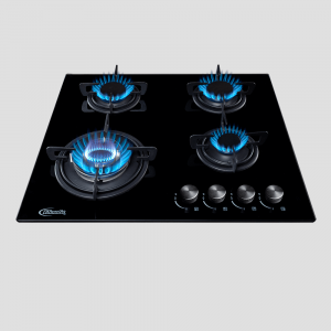 Encimera a gas 4 hornillas o cocina empotrable para gas glp y gn modelo nina marca klimatic
