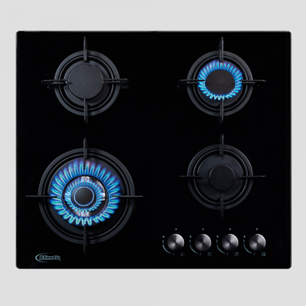Encimera a gas 4 hornillas o cocina empotrable para gas glp y gn modelo nina marca klimatic