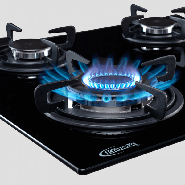 Encimera a gas 4 hornillas o cocina empotrable para gas glp y gn modelo nina marca klimatic
