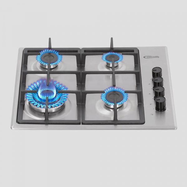 cimera a gas 4 hornillas o cocina empotrable para gas glp y gn modelo cekt600-pro marca klimatic
