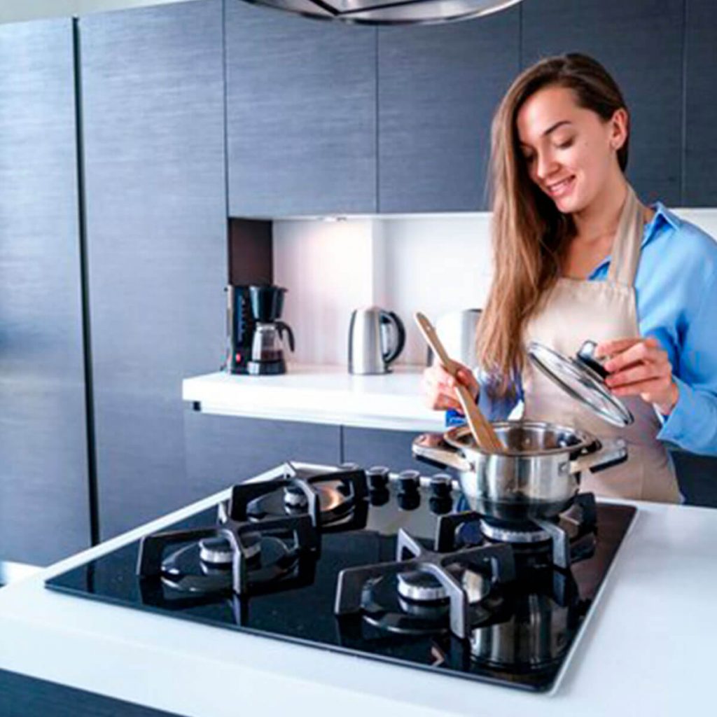 cocina encimera a gas 4 quemadores modelo nina marca klimatic