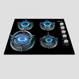 encimera de cocina a gas glp y gn de 4 hornillas modelo gia x 59cm marca klimatic