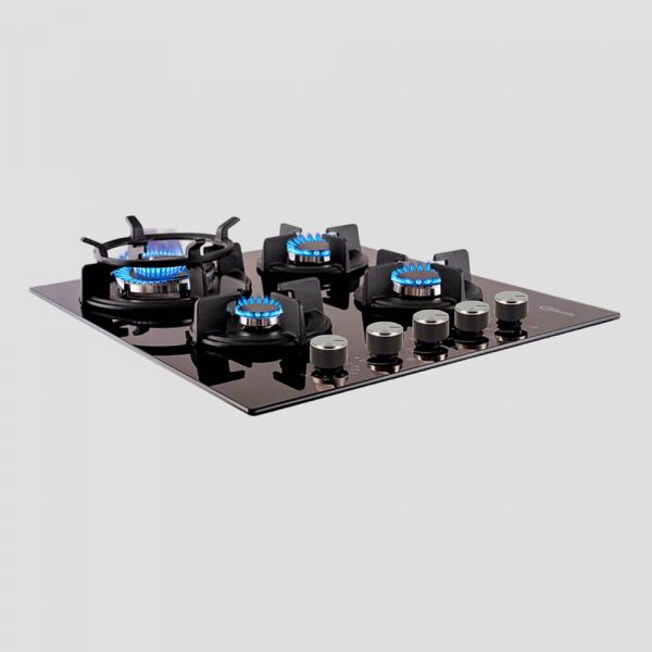 encimera de cocina a gas glp y gn de 4 hornillas modelo gia x 59cm marca klimatic