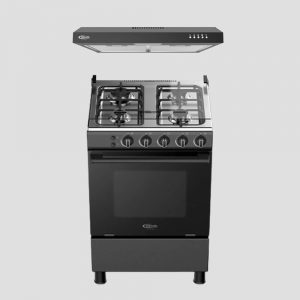 Combo klimatic cocina a Gas 4 Hornillas mitte + Campana de Cocina vento-a