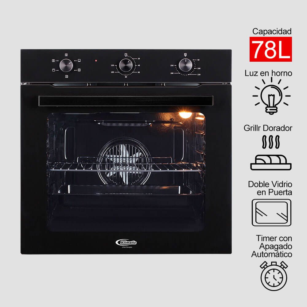 horno eléctrico empotrable modelo assen marca klimatic