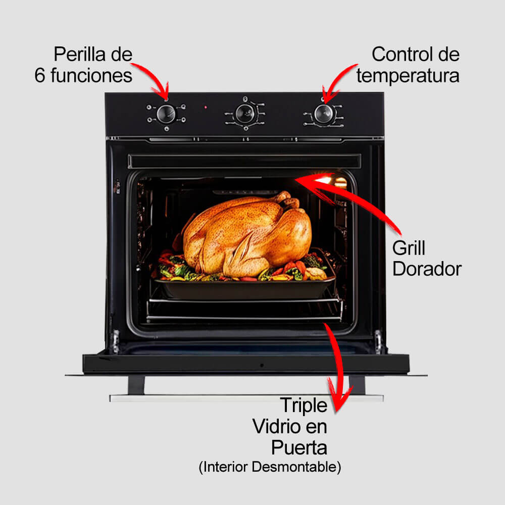 horno eléctrico empotrable modelo assen marca klimatic