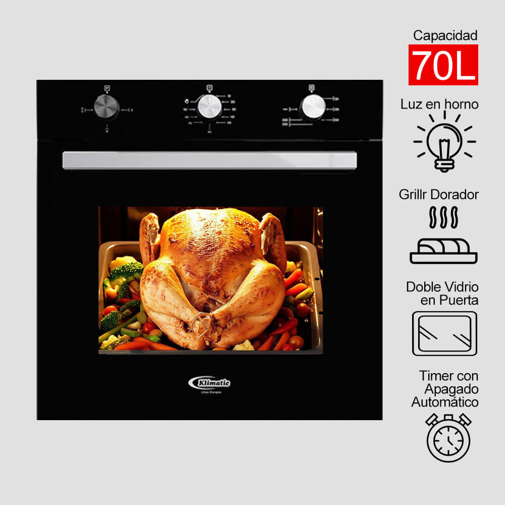 horno eléctrico empotrable modelo Berlín marca klimatic
