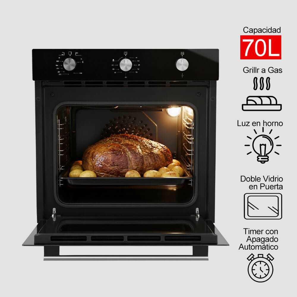horno a gas empotrable modelo bremen marca klimatic