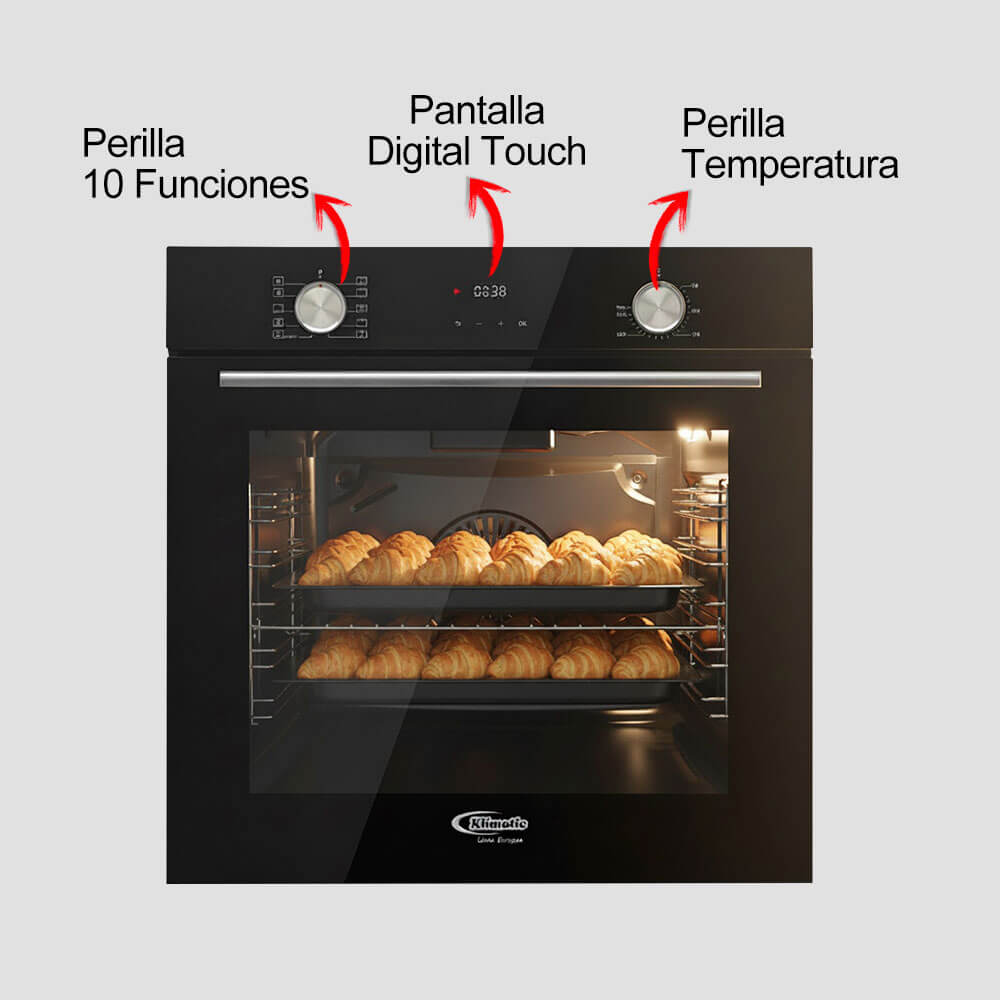 horno eléctrico empotrable modelo Anhalt marca klimatic