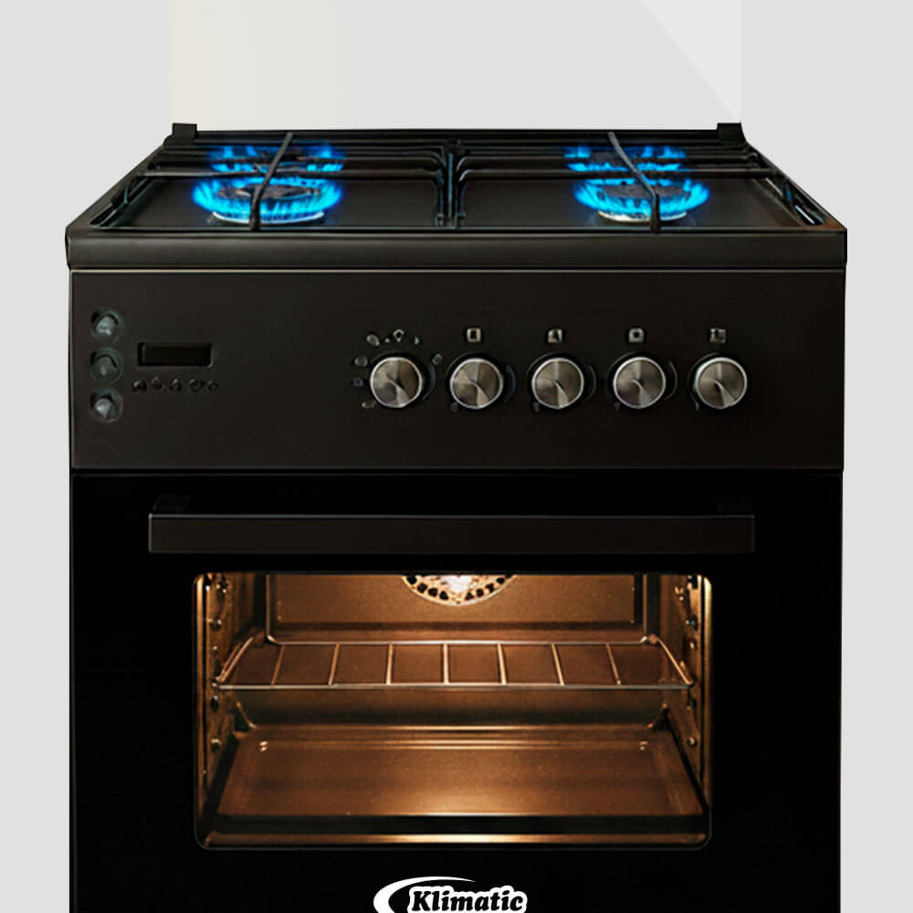 cocina de pie a gas 4 hornillas con horno modelo bayern marca klimatic