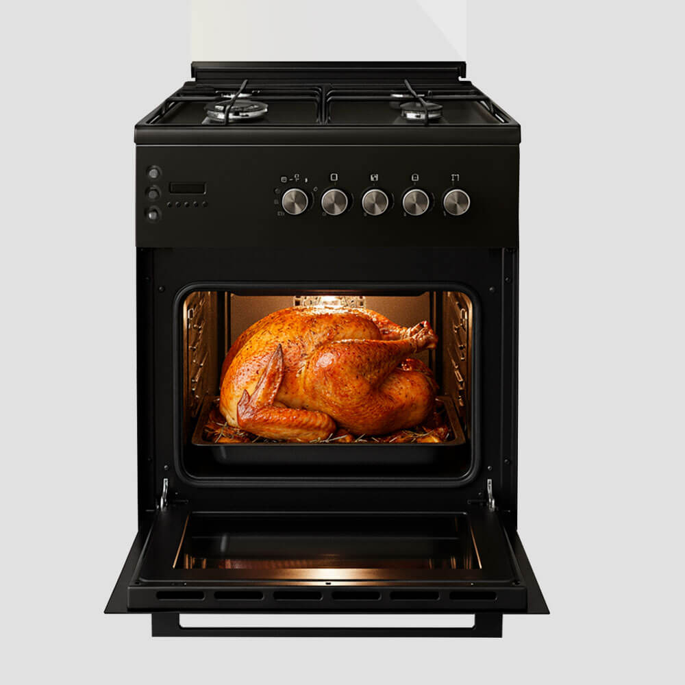 cocina de pie a gas 4 hornillas con horno modelo bayern marca klimatic