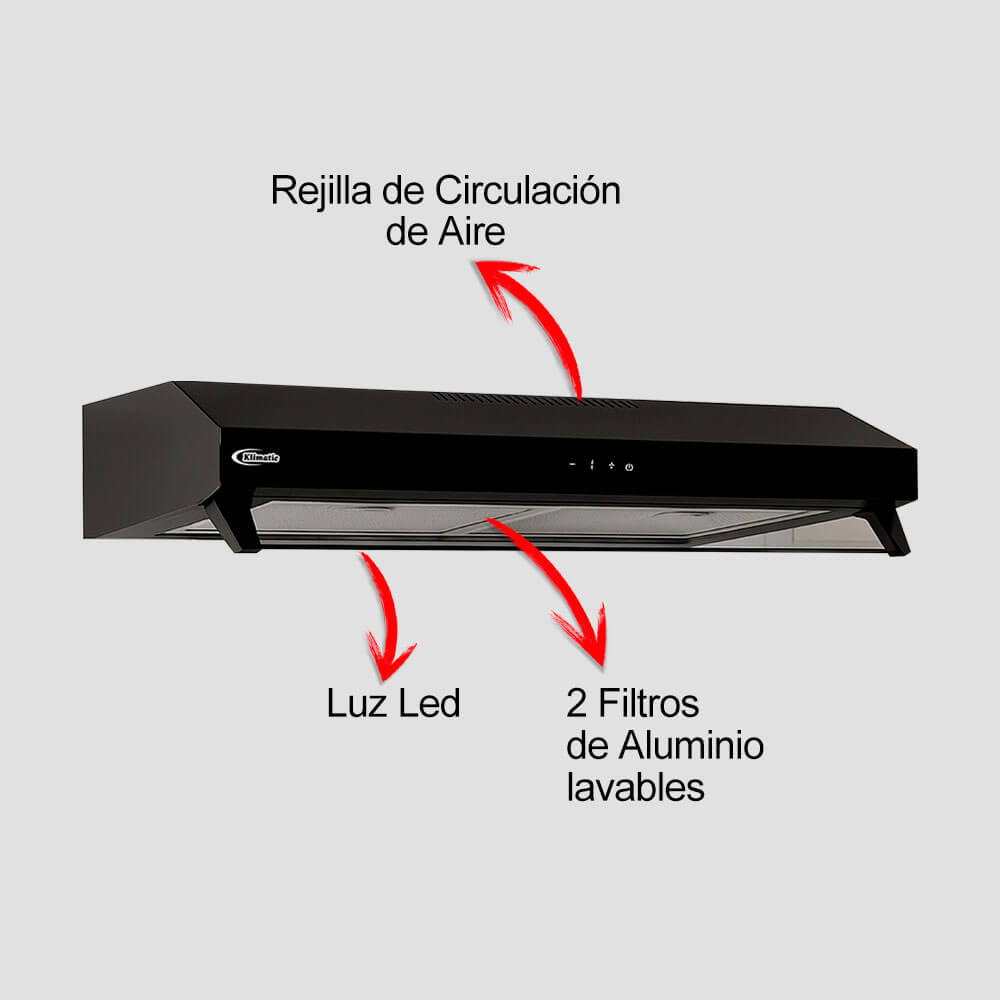 campana de cocina modelo Marken 60cm marca klimatic