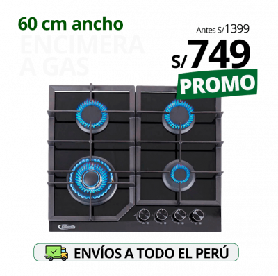 encimera de cocina a gas glp y gn de 4 hornillas modelo alessia 59cm marca klimatic
